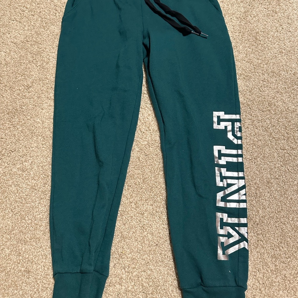 PINK Victoria's Secret Kids Green Sweatpants